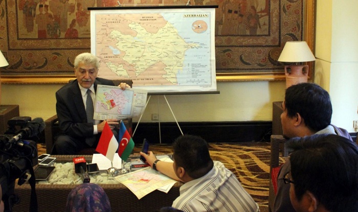 Azerbaijan`s Embassy to Indonesia holds press conference on Armenian provocation